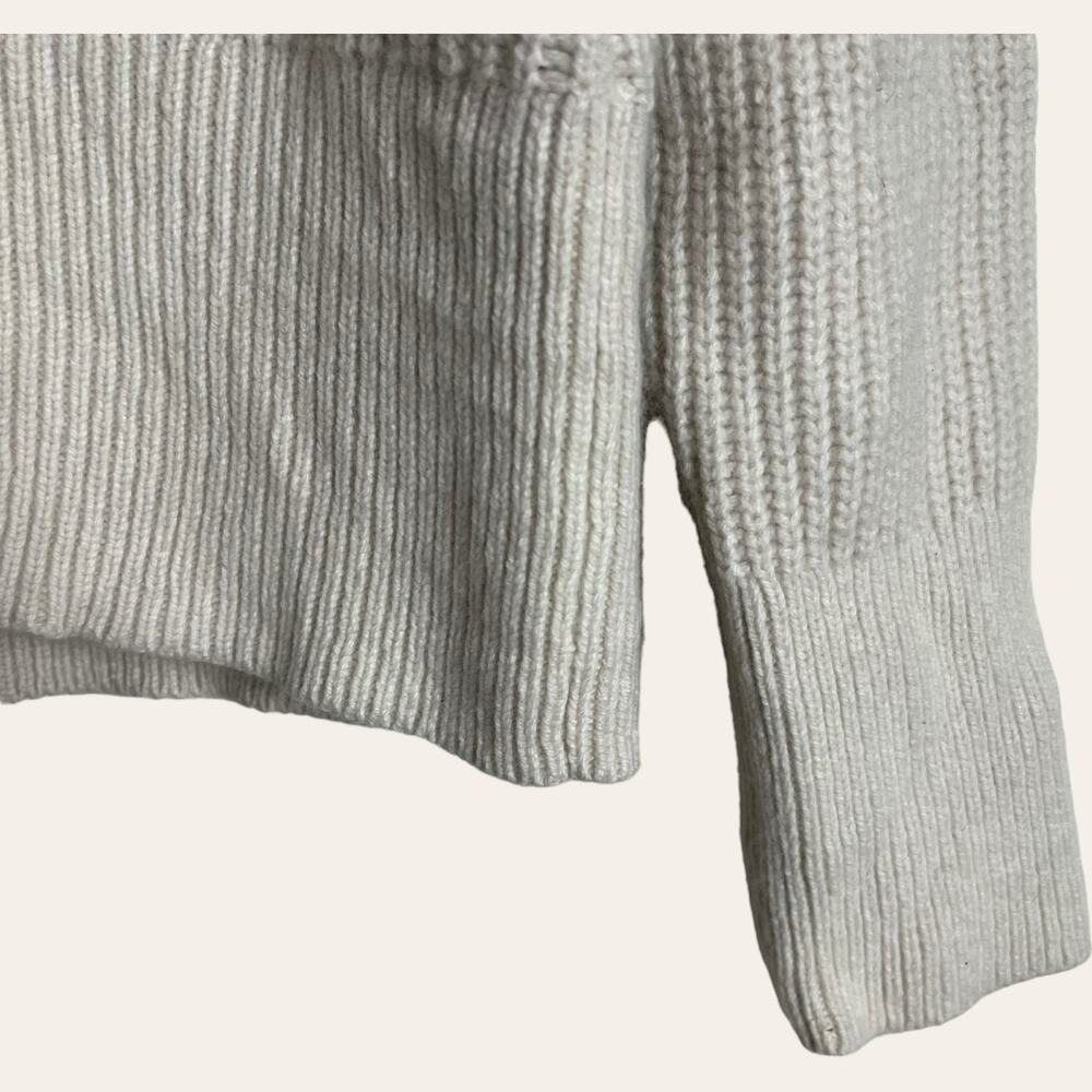 Derek Lam 10 Crosby Noelia Ivory Collared Ruffle Pullover Sweater Size M - Picture 8 of 13